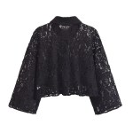 Women's Black Lace Festival Pants Sets 2
