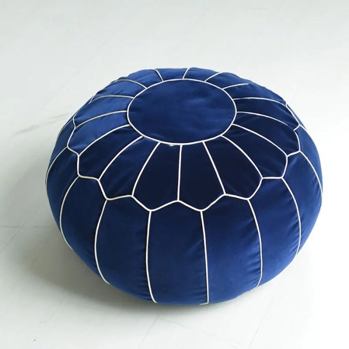 velvet moroccan pouf ottoman