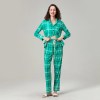 christmas matching pyjama set plaid print long sleeve top & drawstring pants fall sleepwear Christmas Matching Pyjama Set - Plaid Print Long Sleeve Top & Drawstring Pants - Fall Sleepwear 4