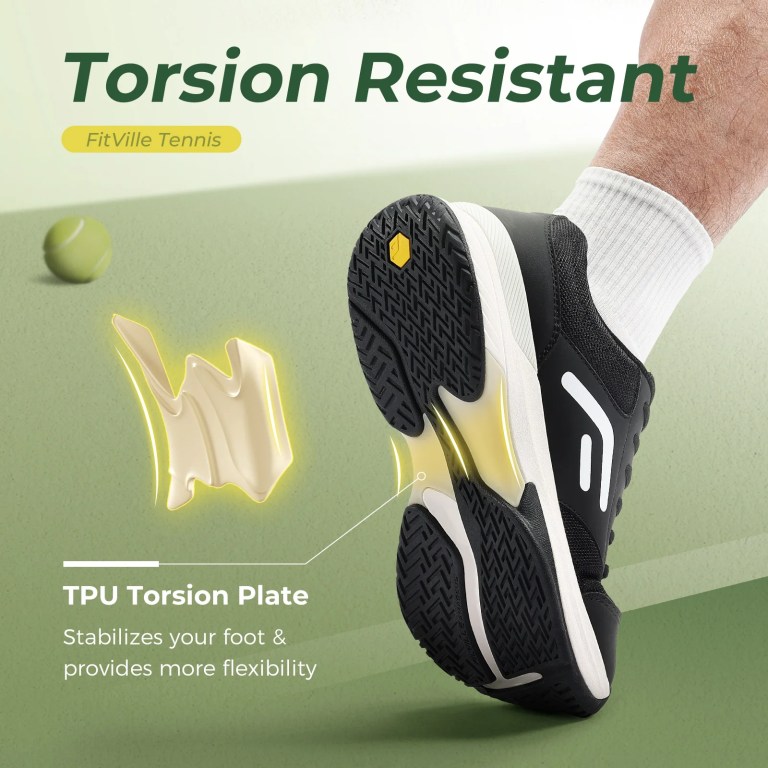 fitville wide tennis shoes for men anti slip breathable professional sneakers tennis footwear for arch support relief pain FitVille Wide Tennis Shoes for Men Anti-slip Breathable Professional Sneakers Tennis Footwear for Arch support Relief Pain 5