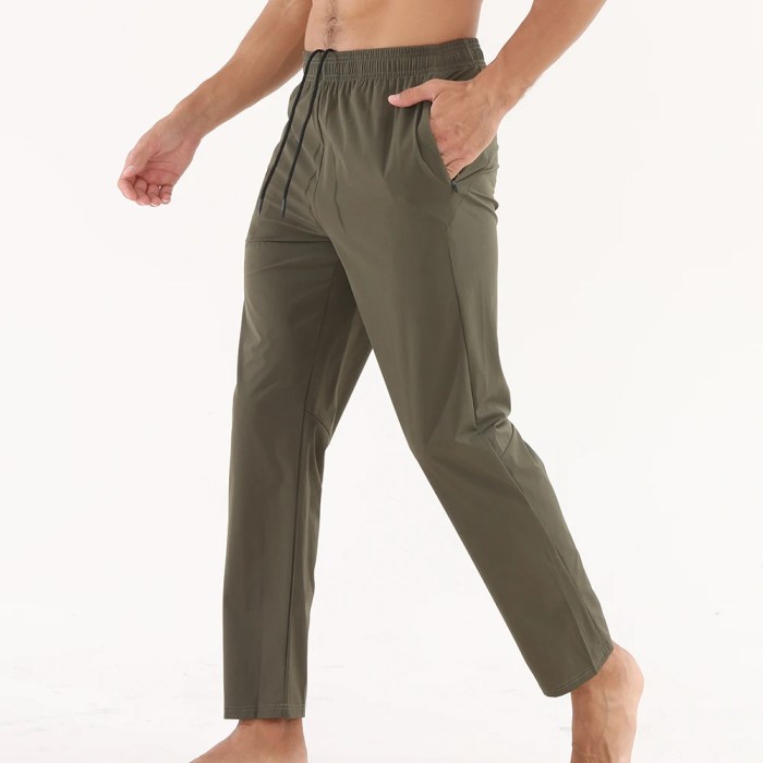 GITF Men's drawstring zipper pocket Jogger Pants 5