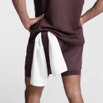 Men's Breathable Double Layer Quick Dry sport shorts 2