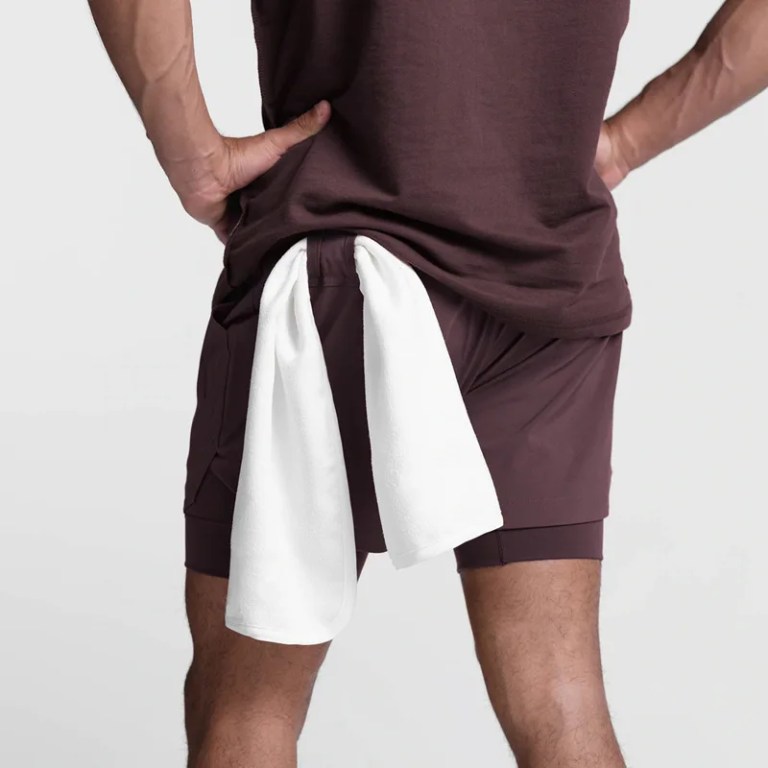 Men's Breathable Double Layer Quick Dry sport shorts 2
