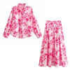 summer florals shirt + skirt set Summer Florals Shirt + Skirt Set 1