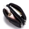women's cowhide double zipper wallet mini leather card holder & coin purse Women's Cowhide Double Zipper Wallet - Mini Leather Card Holder & Coin Purse 3
