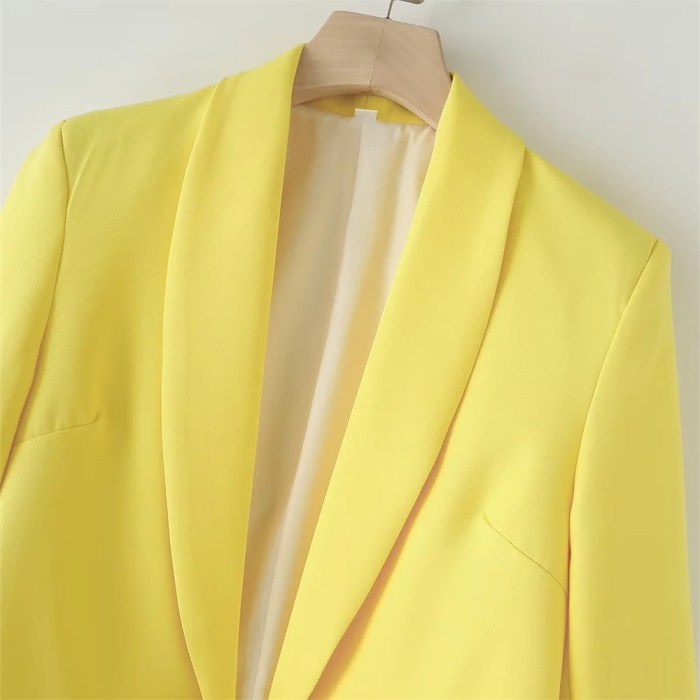 zach women's simple and elegant slim fit solid color pocket decoration suit coat Zach Women's Simple and Elegant Slim Fit Solid Color Pocket Decoration Suit Coat 5