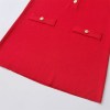 zach women's round neck sleeveless button decoration plain knitted short skirt mini dress Zach Women\'s Round Neck Sleeveless Button Decoration Plain Knitted Short Skirt Mini Dress 4