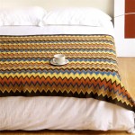 Bohemian Hand Knitted Blanket Zig Zag with Tassel 6