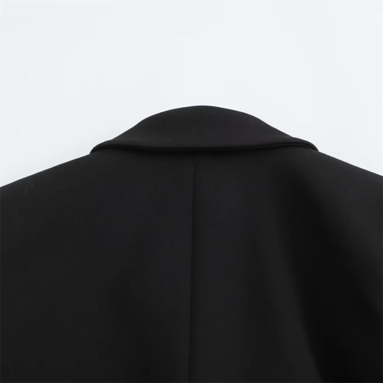 zach women's retro single breasted open design casual suit solid color long sleeve jacket Zach Women's Retro Single-Breasted Open Design Casual Suit Solid Color Long Sleeve Jacket 5