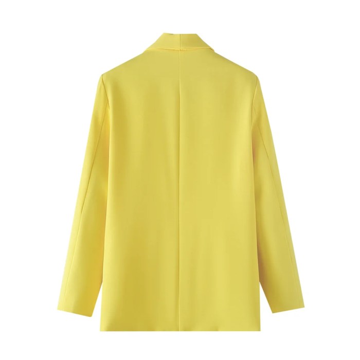 zach women's simple and elegant slim fit solid color pocket decoration suit coat Zach Women's Simple and Elegant Slim Fit Solid Color Pocket Decoration Suit Coat 4