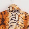 zach women's simple long sleeve lace up animal leopard print slimming dress Zach Women's Simple Long Sleeve Lace-up Animal Leopard Print Slimming Dress 6