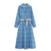 alsa summer retro print midi shirt dress ALSA Summer Retro Print Midi Shirt Dress