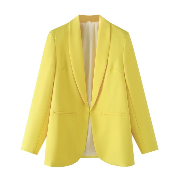 zach women's simple and elegant slim fit solid color pocket decoration suit coat Zach Women's Simple and Elegant Slim Fit Solid Color Pocket Decoration Suit Coat 3