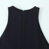 zach women's slim fit round neck sleeveless mini dress with zipper detail Zach Women's Slim Fit Round Neck Sleeveless Mini Dress with Zipper Detail 5