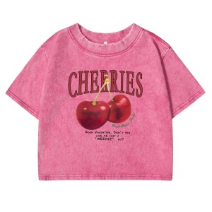 red cherries crop t shirt – in purple, dark green, rose red, brown & black | free shipping australia wide Red Cherries Crop T-Shirt – In Purple, Dark Green, Rose Red, Brown & Black | Free Shipping Australia-wide