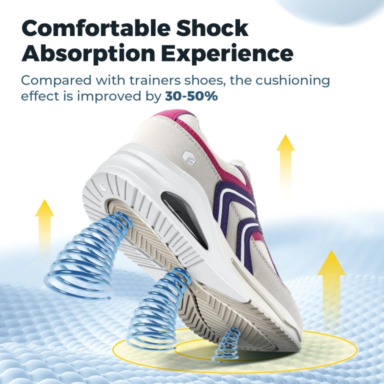 Fitville Running Shoes for Women Air Cushion Shoes Sports Wide With Arch Support Lightweight Breathable Running Tennis Shoes 4