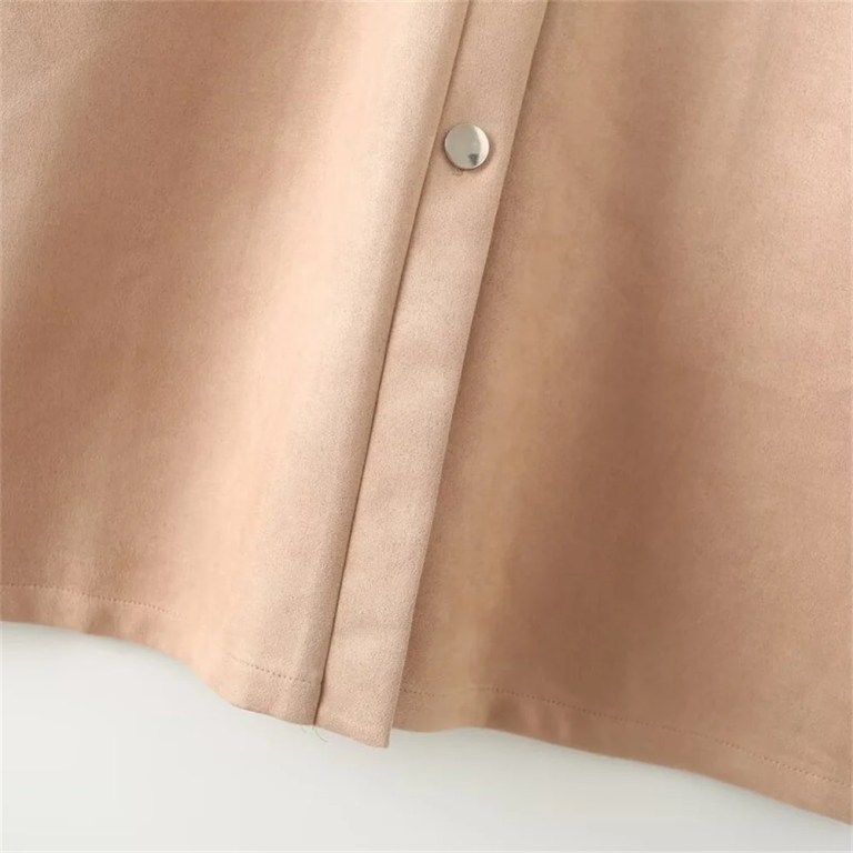 zach ailsa women's lapel long sleeved single breasted casual mid length jacket, Zach Ailsa Women's Lapel Long Sleeved Single Breasted Casual Mid-Length Jacket, 5