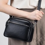 Luxury Genuine Leather Shoulder Bag - Women's Cowhide Crossbody Tote Handbag 2