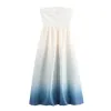 zach women's off shoulder tie dye balloon bottom dress Zach Women's Off-Shoulder Tie-Dye Balloon Bottom Dress 2