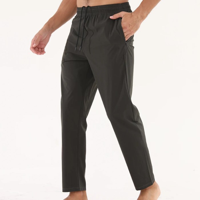 GITF Men's drawstring zipper pocket Jogger Pants