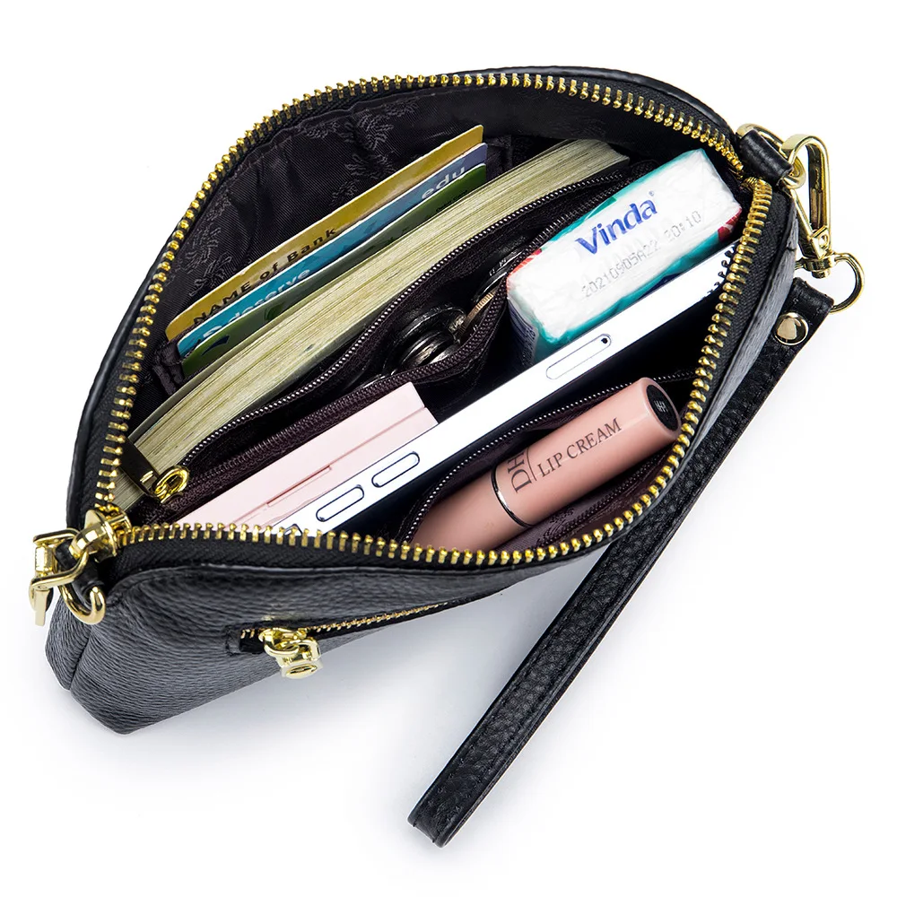 Women's Genuine Leather Shoulder Bag - Luxury Cowhide Crossbody Tote 5