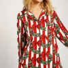 women’s 2 piece christmas pyjama set long sleeve stripes Women’s 2 Piece Christmas Pyjama Set Long Sleeve Stripes