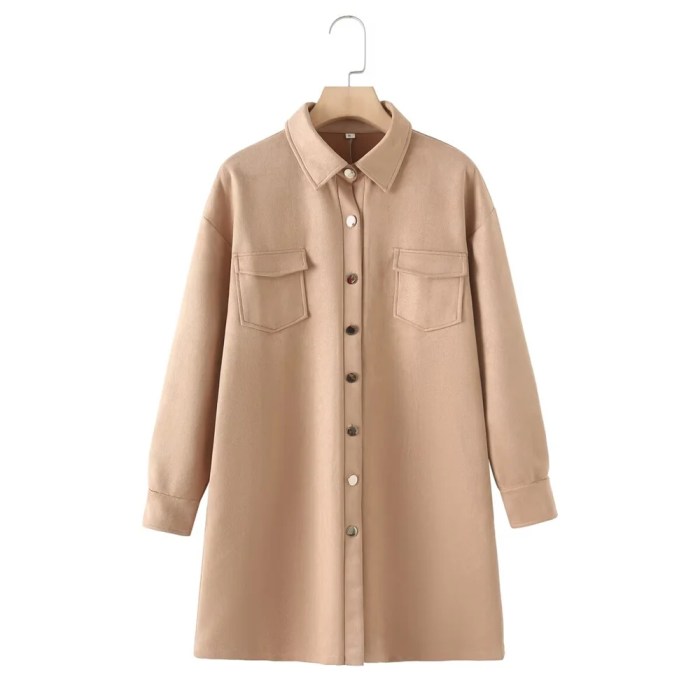 Zach Ailsa Women's Lapel Long Sleeved Single Breasted Casual Mid-Length Jacket,