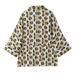 Zach Women's Fashion Versatile Printed Long Sleeve Collar Shirt with Loose High Waist Pants Casual Set 3