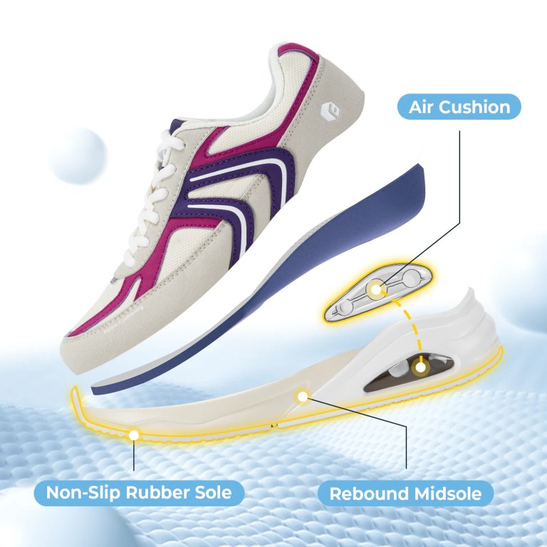 Fitville Running Shoes for Women Air Cushion Shoes Sports Wide With Arch Support Lightweight Breathable Running Tennis Shoes 6