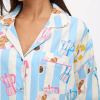 Women's 2 Piece Aesthetic Pattern Print Loungewear Set Coffee 4