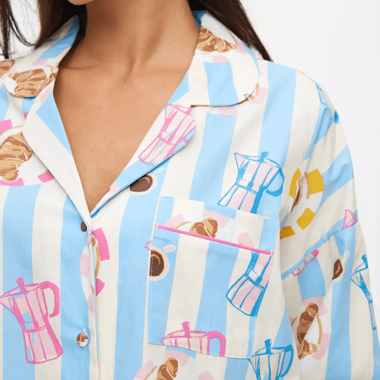 women's 2 piece aesthetic pattern print loungewear set coffee Women's 2 Piece Aesthetic Pattern Print Loungewear Set Coffee 4