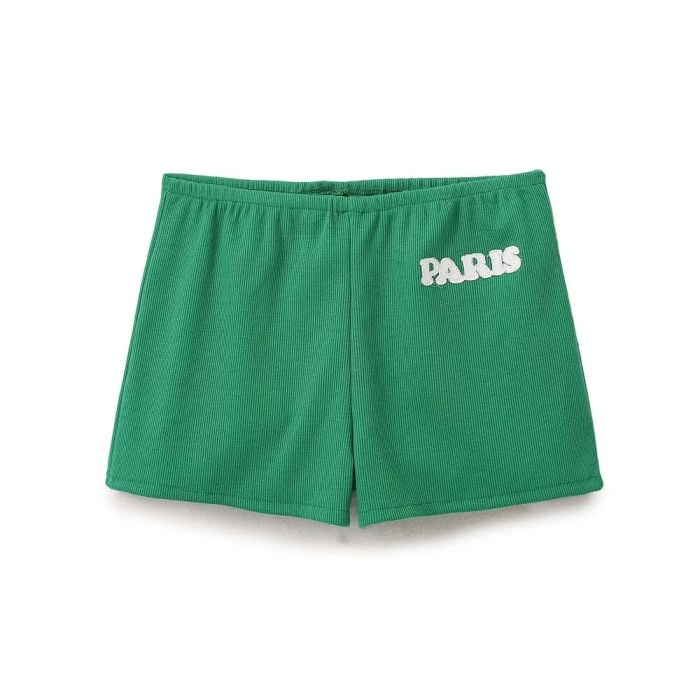 zach women's paris casual collar short sleeve t shirt & elastic waist shorts set Zach Women's Paris Casual Collar Short Sleeve T-Shirt & Elastic Waist Shorts Set 4