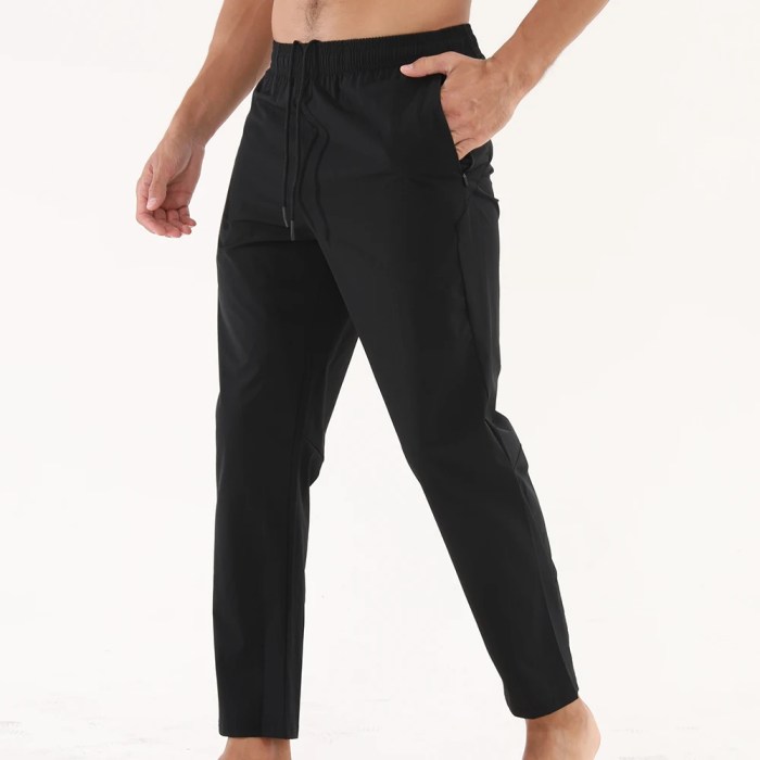 GITF Men's drawstring zipper pocket Jogger Pants 4