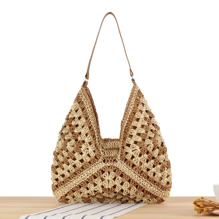 Women's Woven Summer Straw Tote Bag 2