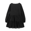wills black boho slip over short mini dress Wills Black Boho Slip Over Short Mini Dress 2