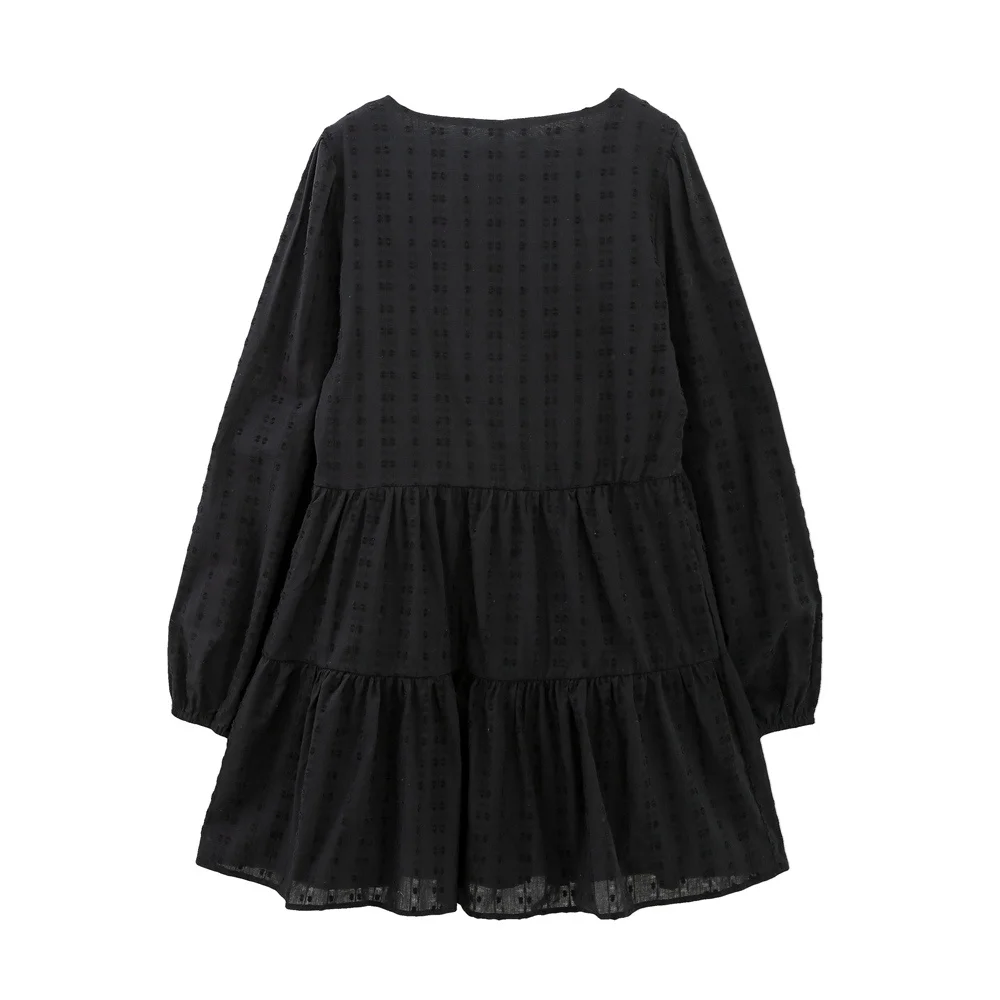 Wills Black Boho Slip Over Short Mini Dress 2