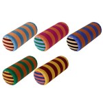 eclectic velvet long round retro stripe cushions Eclectic Velvet Long Round Retro Stripe Cushions 3