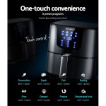 devanti air fryer 7l lcd fryers black devanti air fryer 7l lcd fryers black