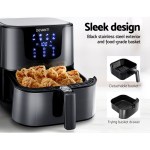 devanti air fryer 7l lcd fryers black devanti air fryer 7l lcd fryers black