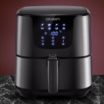 devanti air fryer 7l lcd fryers black devanti air fryer 7l lcd fryers black