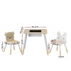 keezi 3pcs kids table and chairs set activity desk chalkboard toy hidden storage keezi 3pcs kids table and chairs set activity desk chalkboard toy hidden storage