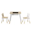 keezi 3pcs kids table and chairs set activity desk chalkboard toy hidden storage keezi 3pcs kids table and chairs set activity desk chalkboard toy hidden storage