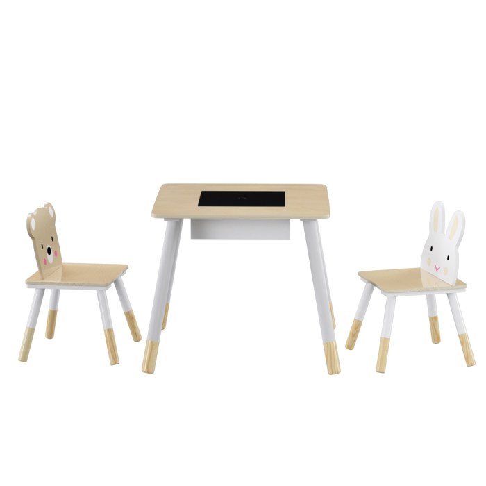 keezi 3pcs kids table and chairs set activity desk chalkboard toy hidden storage keezi 3pcs kids table and chairs set activity desk chalkboard toy hidden storage