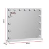 embellir makeup mirror 60x52cm hollywood vanity with led light tabletop white embellir makeup mirror 60x52cm hollywood vanity with led light tabletop white