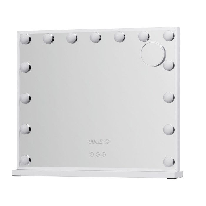 embellir makeup mirror 60x52cm hollywood vanity with led light tabletop white embellir makeup mirror 60x52cm hollywood vanity with led light tabletop white