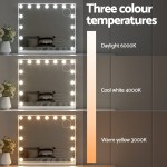 embellir makeup mirror 60x52cm hollywood vanity with led light tabletop white embellir makeup mirror 60x52cm hollywood vanity with led light tabletop white