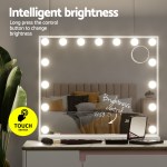 embellir makeup mirror 60x52cm hollywood vanity with led light tabletop white embellir makeup mirror 60x52cm hollywood vanity with led light tabletop white