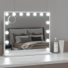 embellir makeup mirror 60x52cm hollywood vanity with led light tabletop white embellir makeup mirror 60x52cm hollywood vanity with led light tabletop white