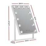 embellir makeup mirror 30x41cm hollywood vanity with led light rotation tabletop embellir makeup mirror 30x41cm hollywood vanity with led light rotation tabletop