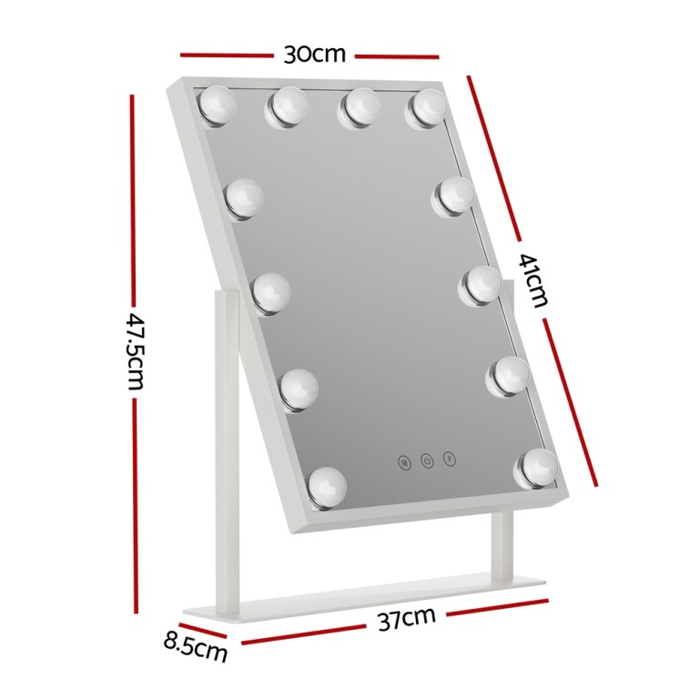 embellir makeup mirror 30x41cm hollywood vanity with led light rotation tabletop embellir makeup mirror 30x41cm hollywood vanity with led light rotation tabletop